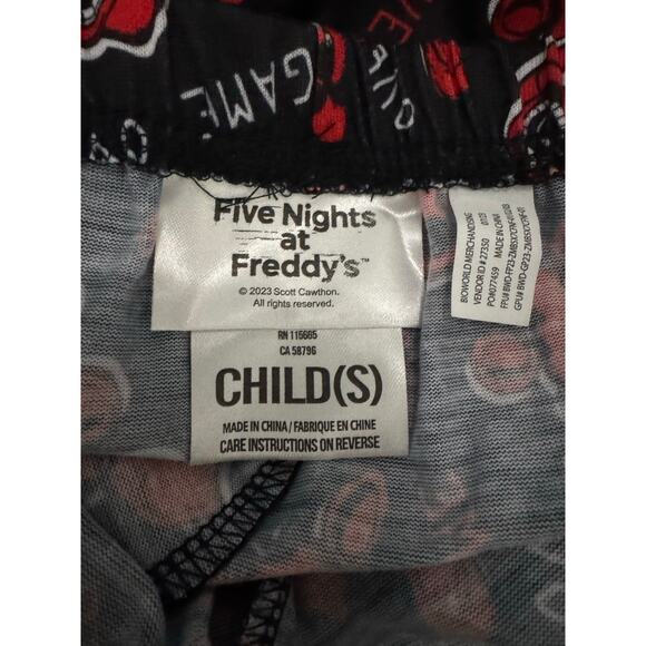 FIVE NIGHTS AT FREDDY'S Sleep Shorts NEW Pull-on "Game Over" Size Child S - Picture 4 of 6
